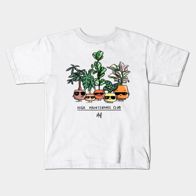 High Maintenance (Plant) Club Kids T-Shirt by Home by Faith